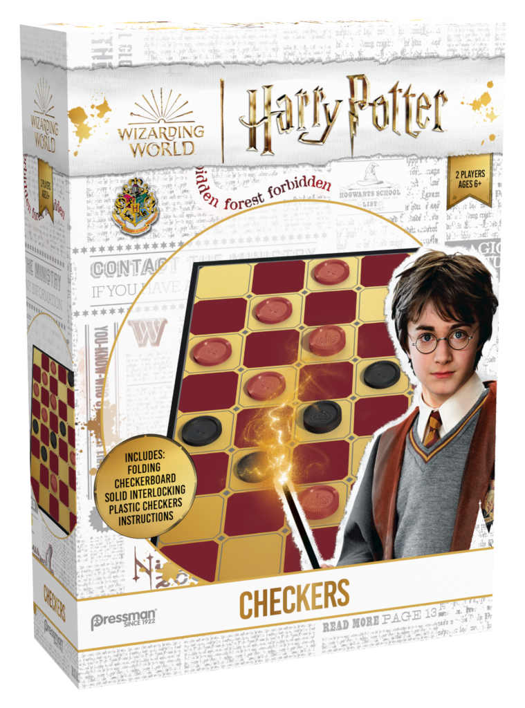 Goliath Harry Potter Checkers Brettspiel – Für Kinder Ab 6 Jahren, 2 Spieler | Klassisches Dame-Spiel Im Harry Potter Design, Kompakt & Reisefreundlich